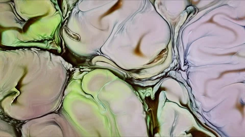 Abstract Ink Paint Diffusion Paradox Illusion Shapes Stock Footage 309049020