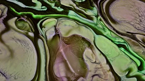 Abstract Ink Paint Diffusion Paradox Illusion Shapes Video stock 309054020