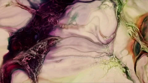 Abstract Ink Paint Diffusion Paradox Illusion Shapes Video stock 309070360