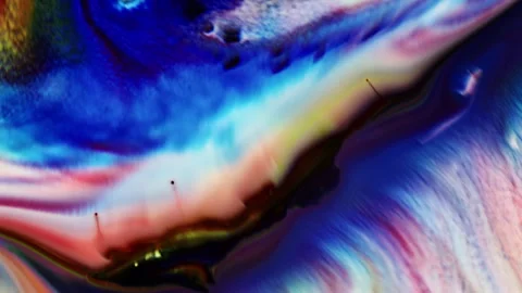 Abstract Ink Paint Diffusion Paradox Illusion Shapes Video stock 309072953