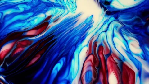 Abstract Ink Paint Explode on Milk Stock Footage 87219968