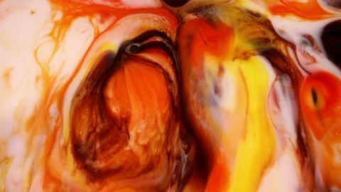 Abstract Ink Paint Explode on Milk Stock Footage 87220210