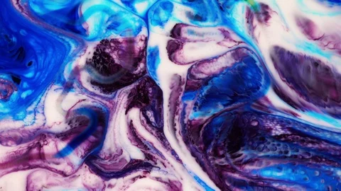 Abstract Ink Paint Explode on Milk Stock Footage 87223220