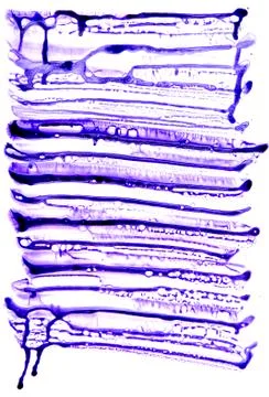 Abstract ink pattern on water repellent paper. Watercolor purple bubbles texture Illustrazione stock