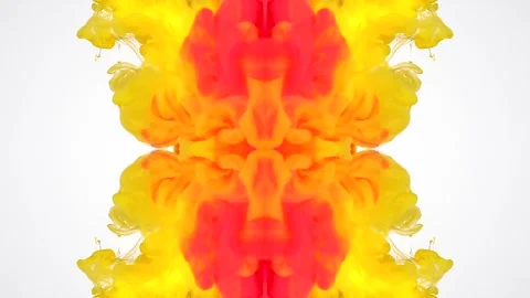 Abstract ink patterns formation and evolution Stock Footage 338107120