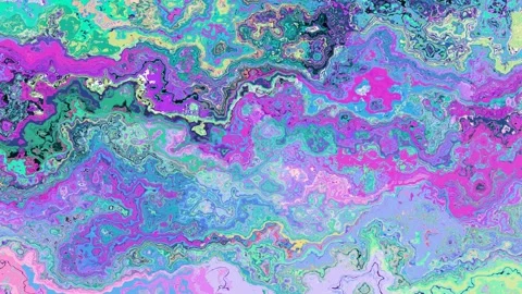 Abstract ink ripples animation, surface waves marbled texture Stock Footage 125839982