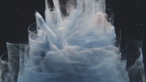 Abstract Ink rotating in water Stock Footage 110736763