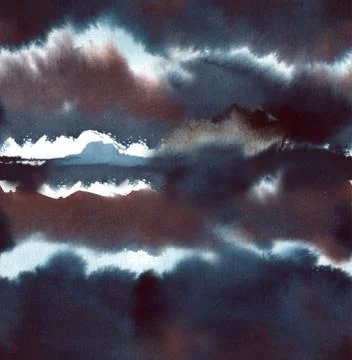 Abstract ink seamless pattern Stock Illustration