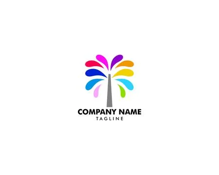 Abstract ink splash logo concept template Stock Illustration