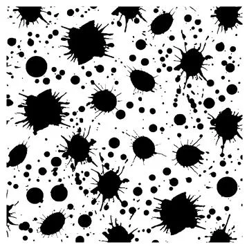 Abstract Ink Splat Vector Silhouette Design  Expressive Patterns for Artist.. Stock Illustration