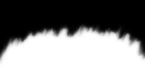Abstract ink splatter transition or reveal in black and white seamless loop Stock Illustration