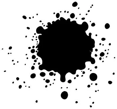 Abstract Ink Splatter Vector Art Illustrazione stock
