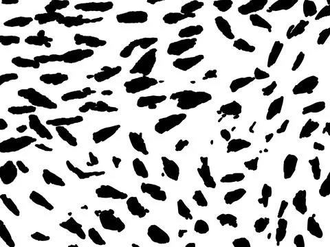 Abstract ink spots hand drawn illustration. Minimalistic hand drawn black white Stock Illustration