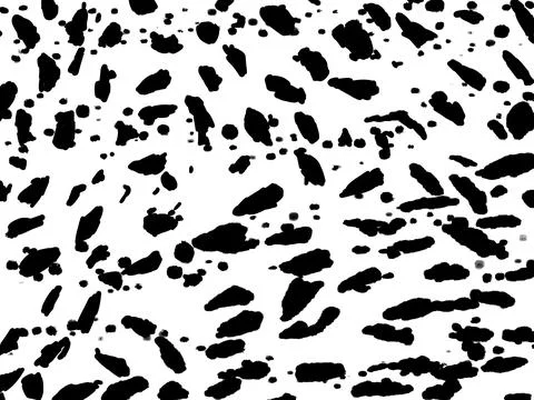 Abstract ink spots hand drawn illustration. Minimalistic hand drawn black white Stock Illustration
