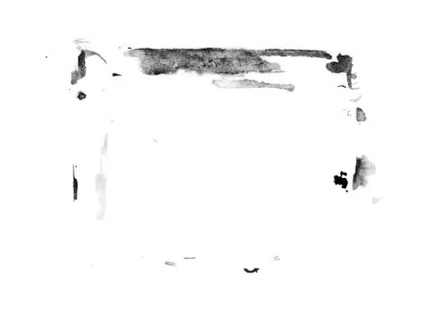 Abstract ink spots hand drawn illustration. Minimalistic hand drawn black whi Fotos de archivo