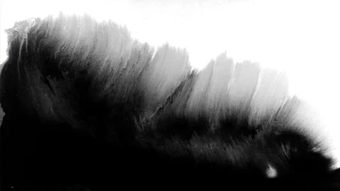 Abstract ink spread motion background on white paper. Stock Footage 336812912