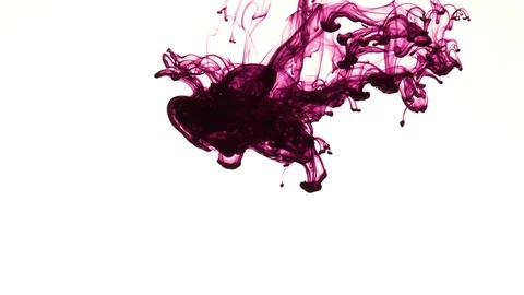 Abstract Ink spread purple Stock Footage 89957534