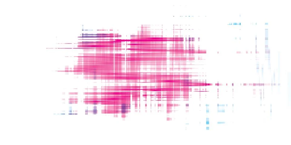 Abstract ink stained effect from defect printing on white paper graphic ill.. Ilustración de archivo