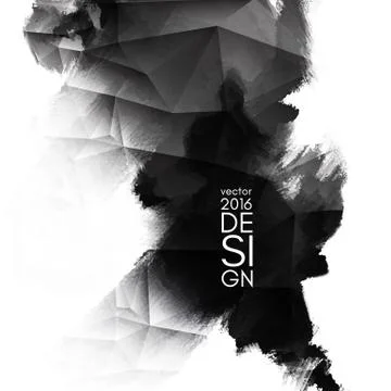 Abstract inkblot background. Stock Illustration