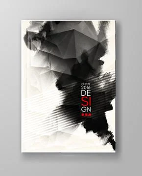 Abstract inkblot background. Illustrazione stock