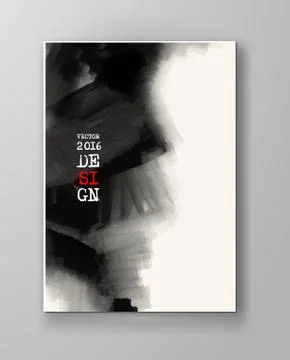 Abstract inkblot background. Stock Illustration