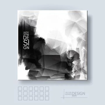 Abstract inkblot background. Stock Illustration