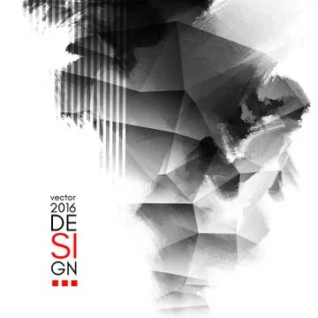 Abstract inkblot background. Stock Illustration