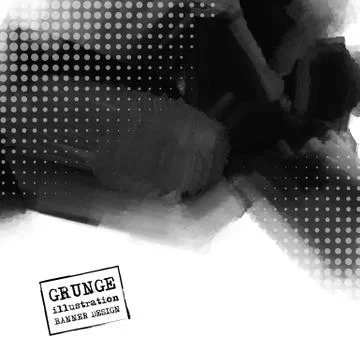 Abstract inkblot background. Stock Illustration