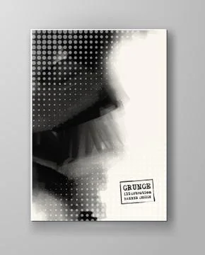 Abstract inkblot background. Stock Illustration