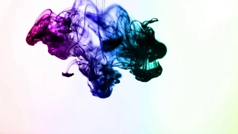 Abstract inks in water. Stock Footage 72584840