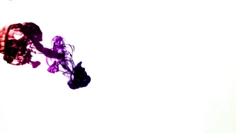 Abstract inks in water. Stock Footage 72585312