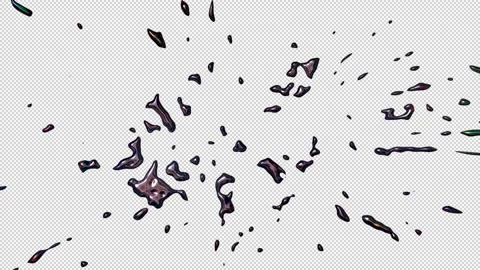 Abstract Inky Blob Texture Overlay Stock-Footage 263968516