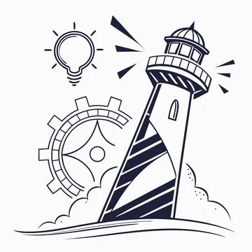 Abstract Innovation Icon Modern Sharp Geometry Stock Illustration