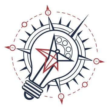 Abstract Innovation Icon Modern Sharp Geometry Stock Illustration