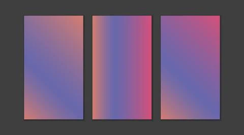Abstract Instagram stories backgrounds, gradient backgrounds Illustrazione stock