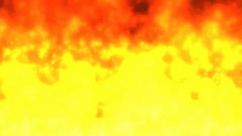 Abstract intense orange and yellow fire flames flickering with heat. 4K 库存影片 345111646