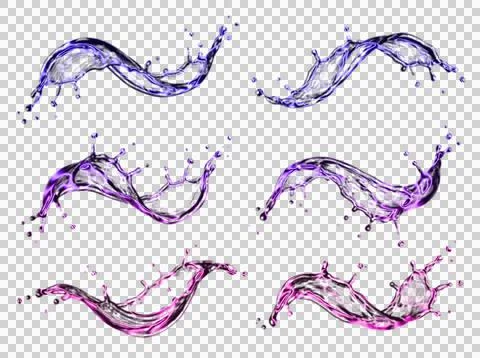 Abstract of interconnected neural pathways in vibrant purple and blue hues Stock Illustration