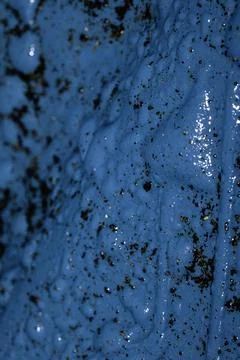 Abstract interesting chrome and paint bubble background Stock Photos