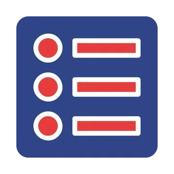 Abstract interface representation conveying settings, options, or organized.. Illustrazione stock