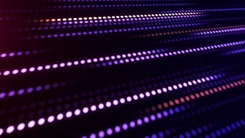 Abstract interface surface with moving glowing lines of purple, pink circle.. Stockillustratie