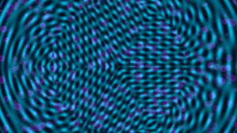 Abstract Interference Pattern with Dots Video stock 332548843