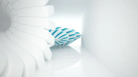 Abstract interior. 3D rendering Stock Footage 58932799