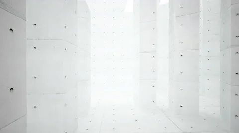 Abstract interior of a brutal concrete Stock-Footage 51140730