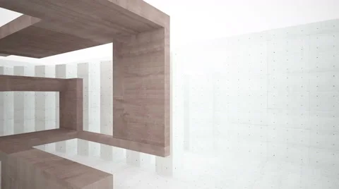 Abstract interior of a brutal concrete Video stock 51240935