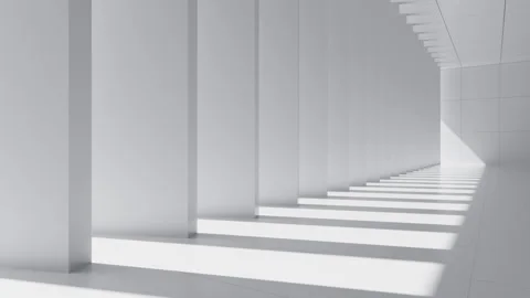 Abstract interior building, 3d rendering. Stock Footage 252451922
