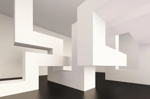 Abstract interior design Stock Illustration