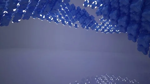 Abstract interior of the future in a minimalist style, consisting of structure v 動画素材 83067857
