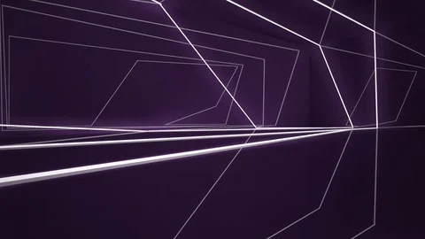 Abstract interior of the future in a minimalist style with violet sculpture. 動画素材 83386492