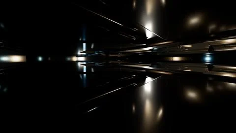 Abstract Interior Of Futuristic Ship 스톡 일러스트