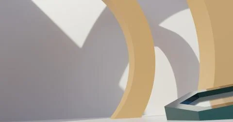 Abstract interior. Minimalistic background with empty space. Stock Illustration